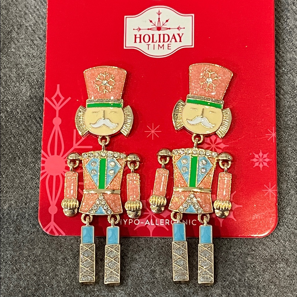 Bogo Holiday Nutcracker Dangle Earrings-Nwt
